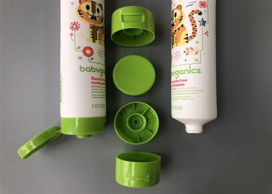 Babyganics Lotion Tube Packaging / PE Cosmetic Tube Flip Top Cap 113g