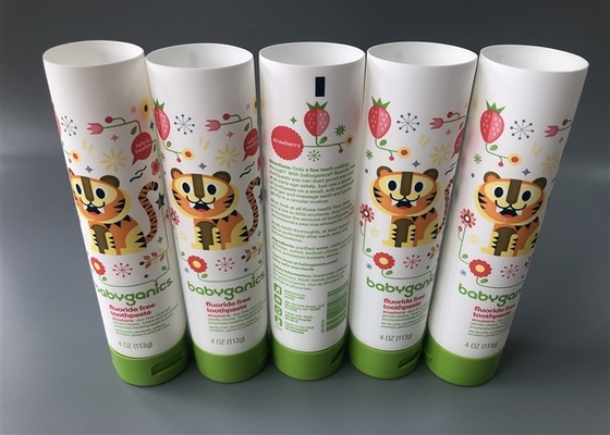 Babyganics Lotion Tube Packaging / PE Cosmetic Tube Flip Top Cap 113g