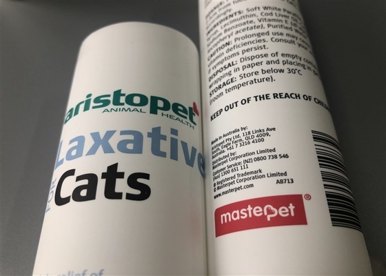 Laxative Cats Milk White Pet Plastic Tube 100ml  4-Color Offset Screen Printing Matt