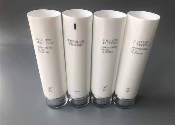 5 Layer Diameter Plastic Cosmetic Tubes Hotstamping Silver With Acrylica Cap 100ml