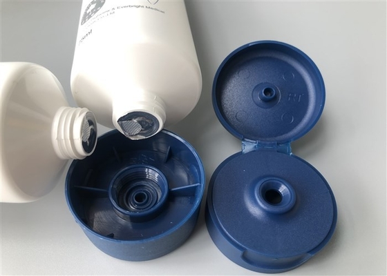 5 Layer White Tube Packaging / Lip Top Matt Cap Collapsible Plastic Tube