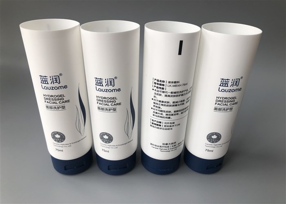 5 Layer White Tube Packaging / Lip Top Matt Cap Collapsible Plastic Tube