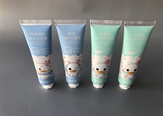 30g Silver Sheet Laminate Tube Packaging , Aluminum Squeeze Tubes Octagonal Cap