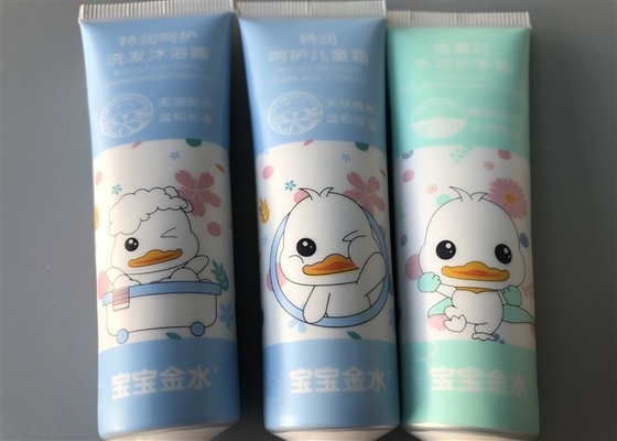 30g Silver Sheet Laminate Tube Packaging , Aluminum Squeeze Tubes Octagonal Cap