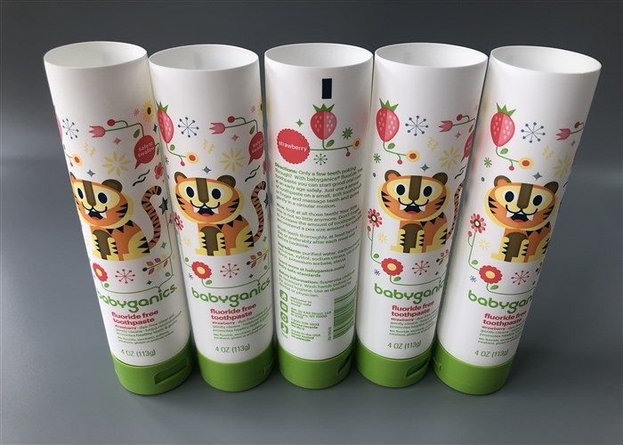 Babyganics Lotion Tube Packaging / PE Cosmetic Tube Flip Top Cap 113g